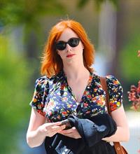 Christina Hendricks out running errands in Culver City on June 21, 2011 