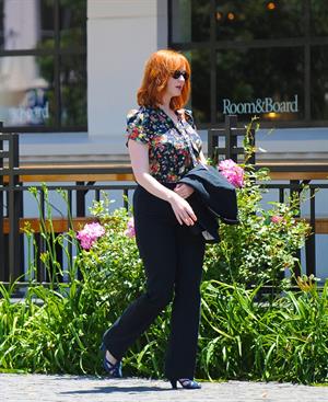 Christina Hendricks out running errands in Culver City on June 21, 2011 