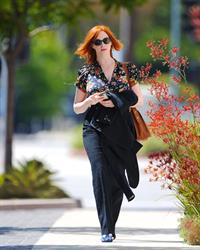 Christina Hendricks out running errands in Culver City on June 21, 2011 
