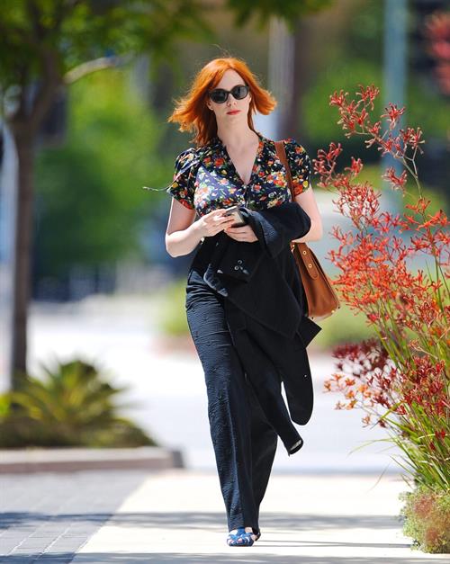 Christina Hendricks out running errands in Culver City on June 21, 2011 