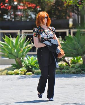 Christina Hendricks out running errands in Culver City on June 21, 2011 