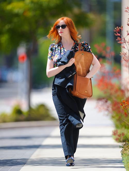 Christina Hendricks out running errands in Culver City on June 21, 2011 