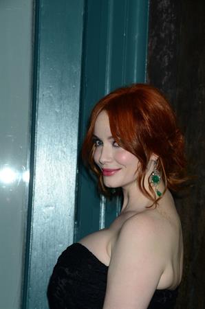Christina Hendricks Johnnie Walker Father's Day gifting event in New York City on June 9, 2011