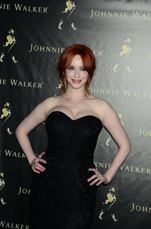 Christina Hendricks Johnnie Walker Father's Day gifting event in New York City on June 9, 2011