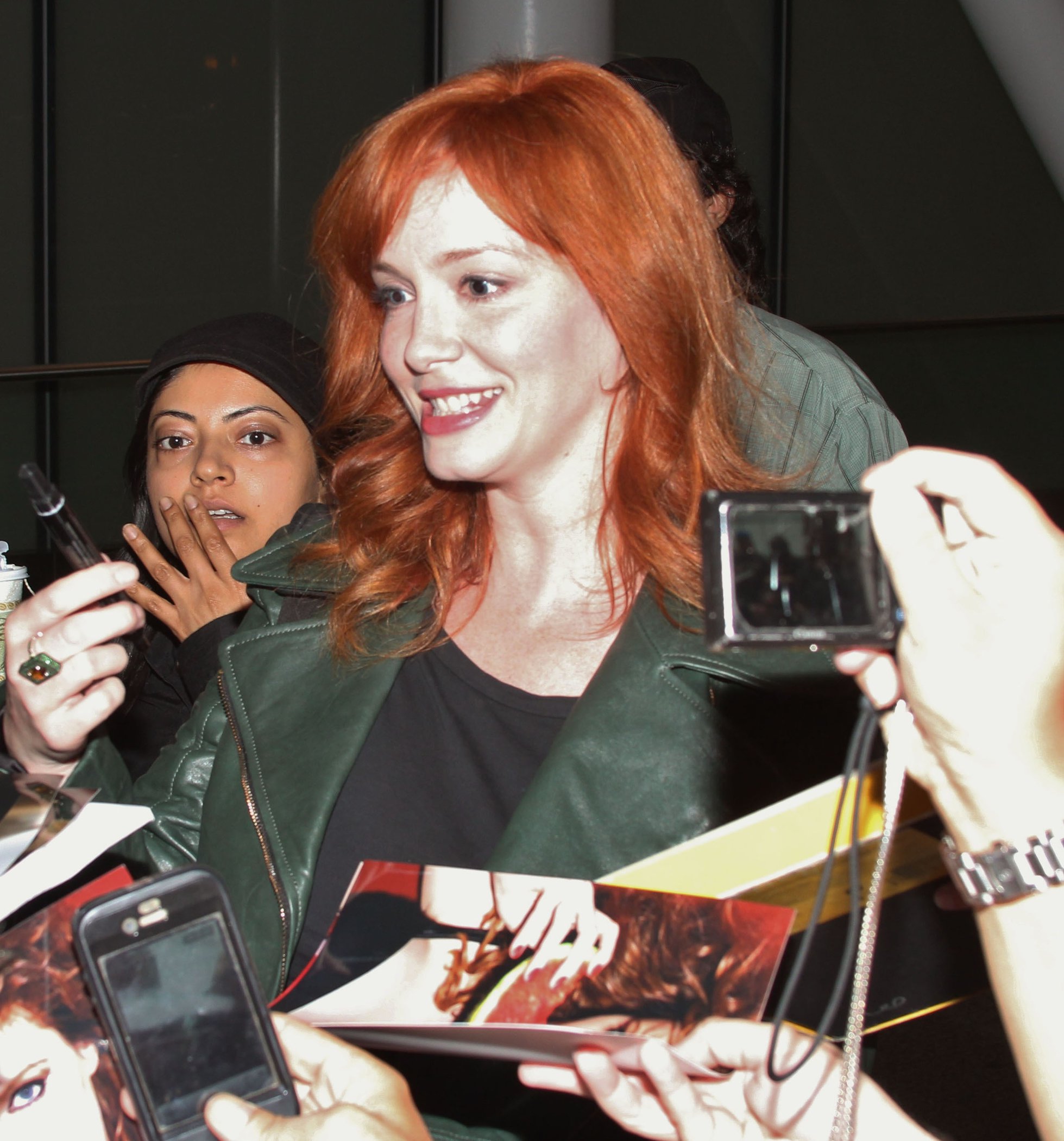 Christina Hendricks Pictures Christina Hendricks - Arriving on a flight at the Toronto International Airport - September 5, 2012