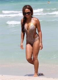 Christina Milian - At the beach (bikini) - Miami Florida 19.07.12