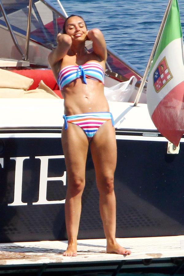 Christine Bleakley bikini boat candids July 2010 