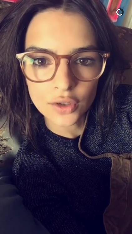 Emily Ratajkowski taking a selfie