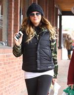 Daisy Fuentes Christmas shopping in Aspen 12/24/12 