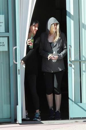 Dakota Fanning leaving a workout class in LA 12/20/12 