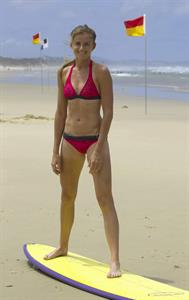 Daniela Hantuchova bikini beach surfing candids in Brisbane, Australia, December 26, 2012 