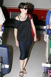 Dannii Minogue at Sydney Airport on March 1, 2012 