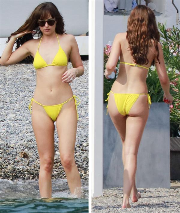 Dakota Johnson in a bikini - ass