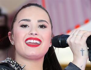 Demi Lovato Topshop Topman LA Grand Opening at The Grove in LA 2/14/13 