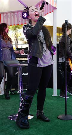 Demi Lovato Topshop Topman LA Grand Opening at The Grove in LA 2/14/13 