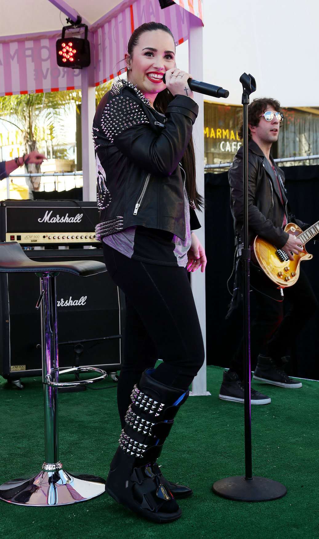 Demi Lovato Topshop Topman LA Grand Opening at The Grove in LA 2/14/13 