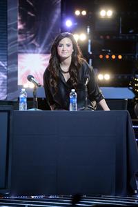 Demi Lovato The X Factor season finale news conference in LA 12/17/12 