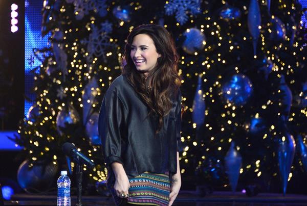 Demi Lovato The X Factor season finale news conference in LA 12/17/12 