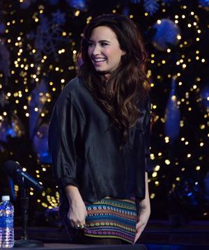 Demi Lovato The X Factor season finale news conference in LA 12/17/12 