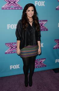 Demi Lovato The X Factor season finale news conference in LA 12/17/12 