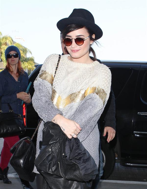 Demi Lovato at LA airport 12/7/12 