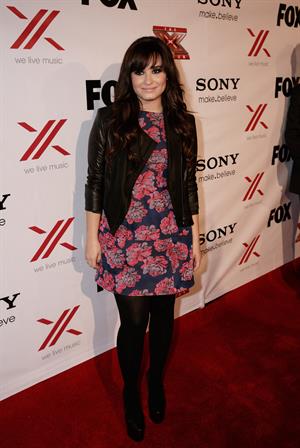 Demi Lovato Factor viewing party in West Hollywood 12/6/12 