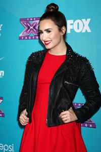 Demi Lovato The Factor finalists party in LA 11/5/12