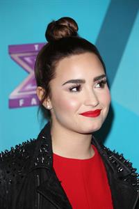 Demi Lovato The Factor finalists party in LA 11/5/12