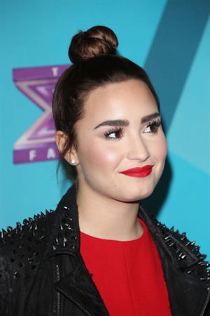 Demi Lovato The Factor finalists party in LA 11/5/12