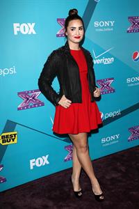 Demi Lovato The Factor finalists party in LA 11/5/12