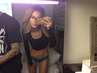Jenah Yamamoto in lingerie taking a selfie
