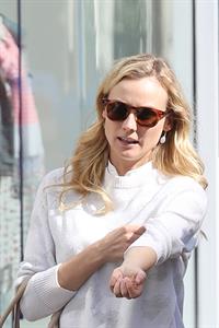 Diane Kruger Out for some shopping at a Westfield Mall in LA on April 3, 2013