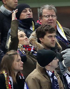 Diane Kruger France vs.Germany friendly soccer game in Paris, Frannce on February 6, 2013