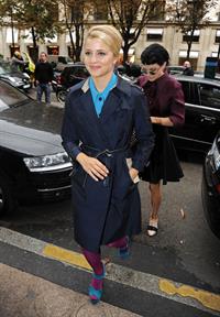 Dianna Agron  Arriving at Plaza Hotel in Paris - October 3, 2012 