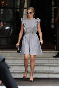 Dianna Agron - Spotted out shopping in Paris - August 4, 2012