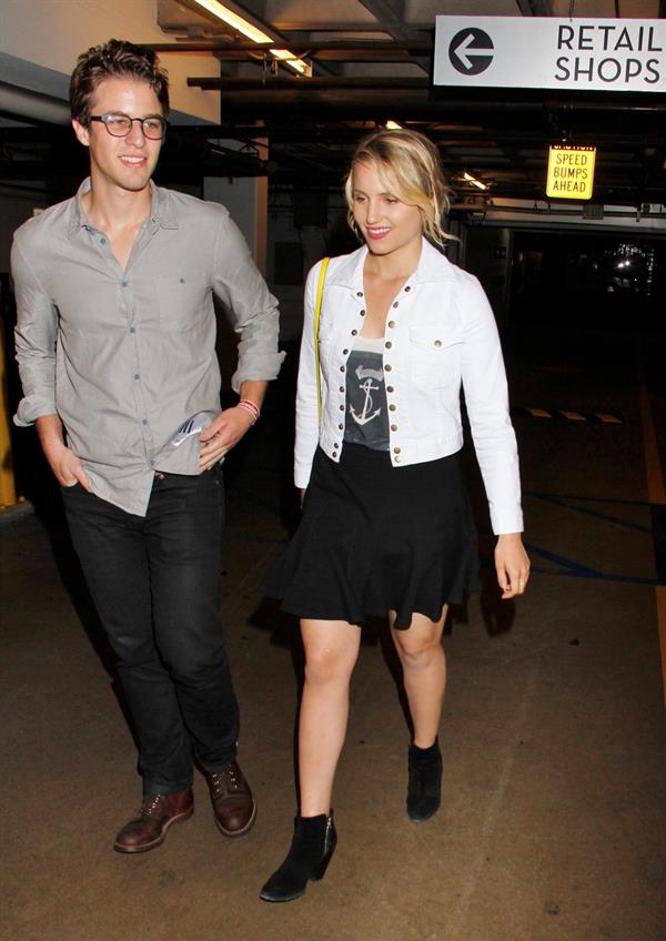 Dianna Agron At the Wiltern Theatre to watch Jack White Concert in LA, May 30, 2012