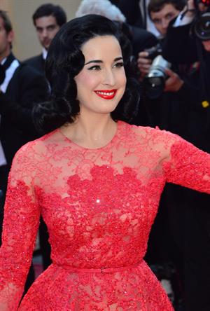 Dita Von Teese 'Behind The Candelabra' Premiere - 66th Annual Cannes Film Festival (May 21, 2013) 