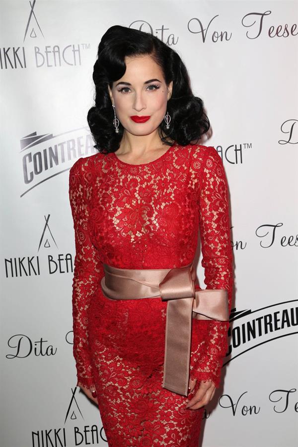 Dita Von Teese Cointreau & Nikki Beach Present Dita Von Teese - 66th Annual Cannes Film Festival (May 20, 2013) 