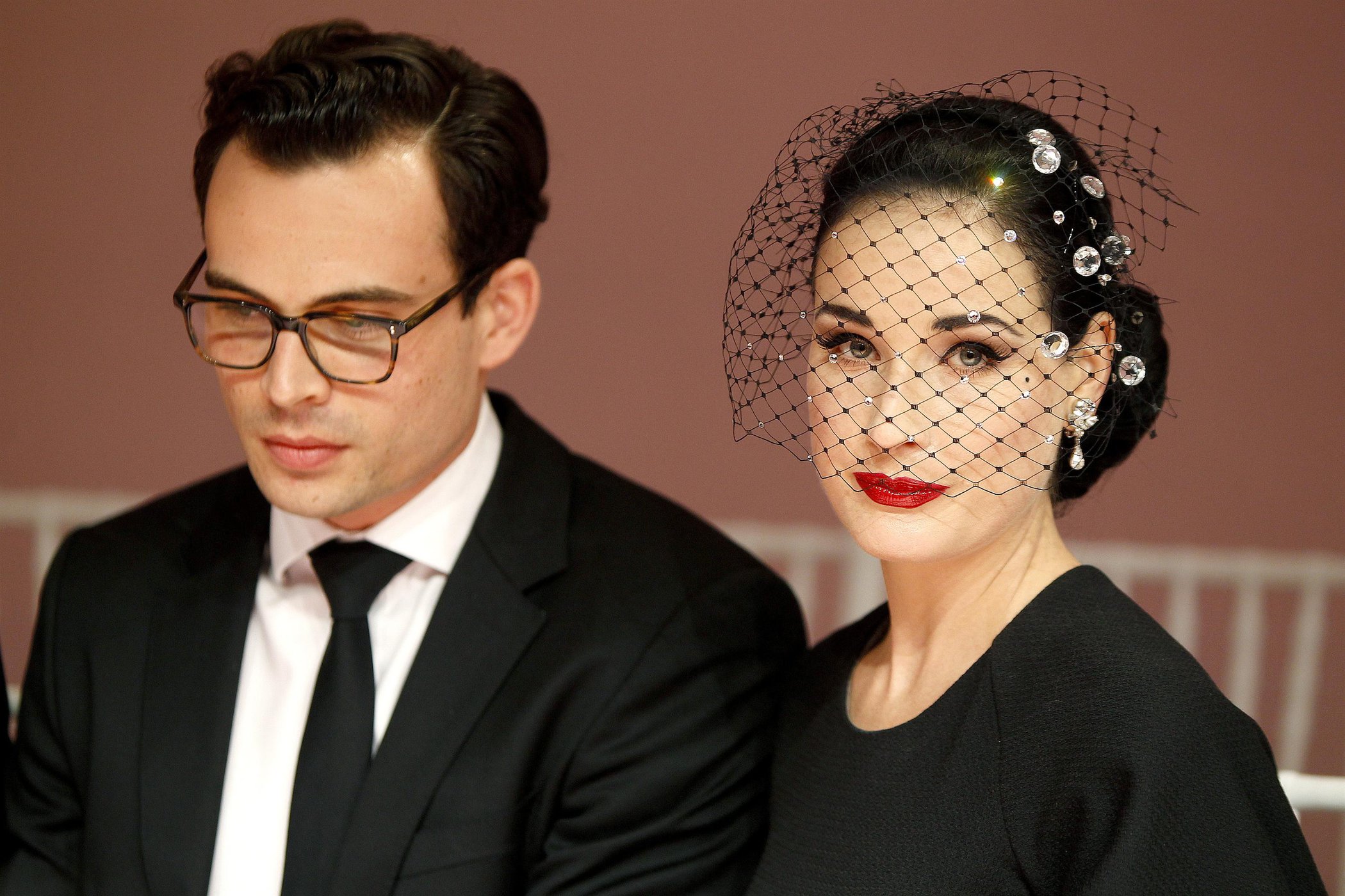 Dita Von Teese Aleis Mabille Fashion Show at Paris Fashion Week 1/21/13 