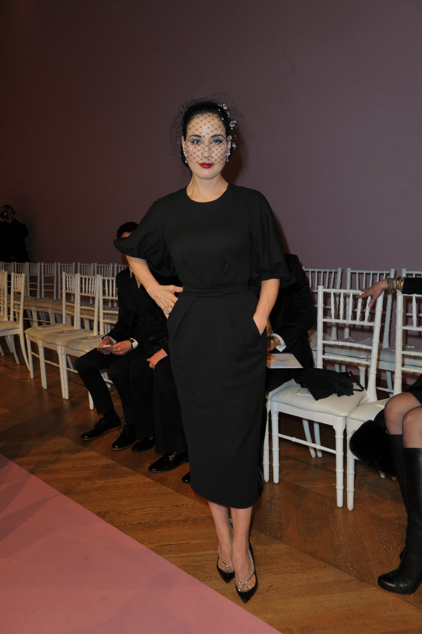 Dita Von Teese Aleis Mabille Fashion Show at Paris Fashion Week 1/21/13 