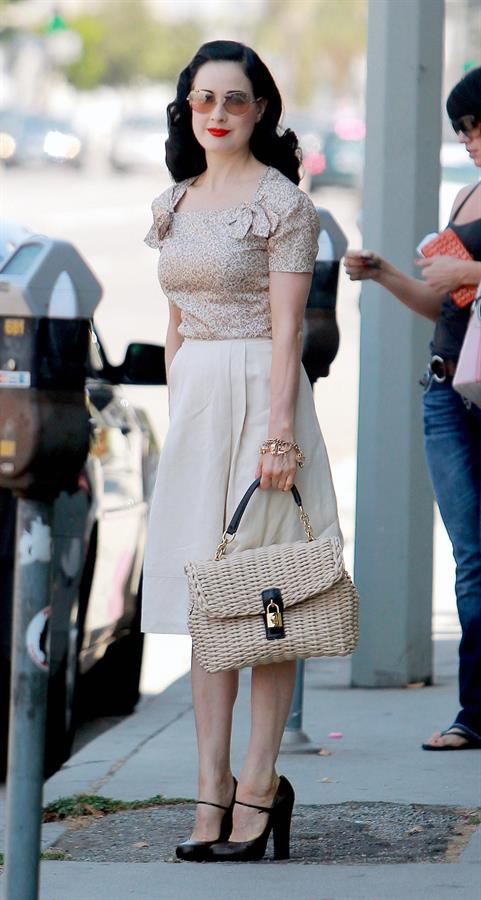 Dita Von Teese - out and about in West Hollywood (Aug. 20 2012)