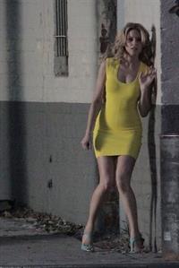 Elizabeth Banks on the set of 'Walk Of Shame' in Los Angeles 1/16/13 