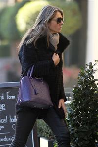 Elizabeth Hurley walking in London - November 14, 2012 