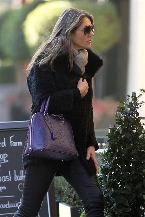 Elizabeth Hurley walking in London - November 14, 2012 