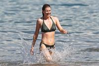 Ellen Pompeo - Wearing a sexy wet bikini on a beach in Maui (June 6, 2012)