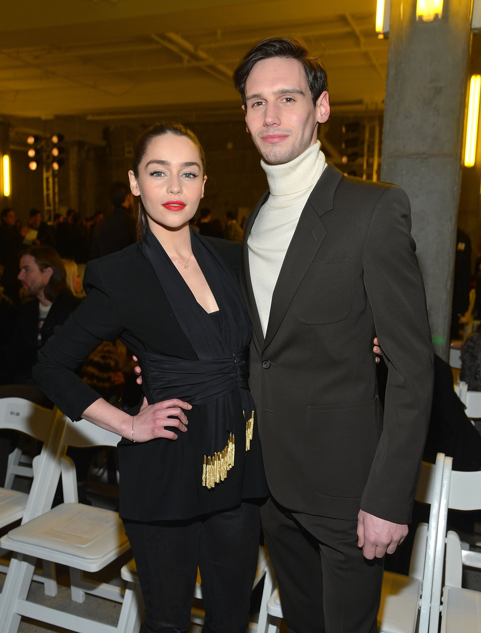 Emilia Clarke Fashion show during NYFW in New York - Feb 9, 2013 