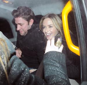 Emily Blunt Dinner at Cecconi's in London, Feb 9, 2013 