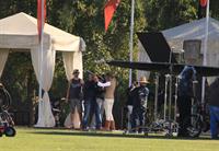 Emily VanCamp Set of Revenge in Los Angeles - October 31, 2012