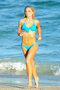 Emma Rigby - filming ‘Plastic’ on Miami Beach 01/16/13  