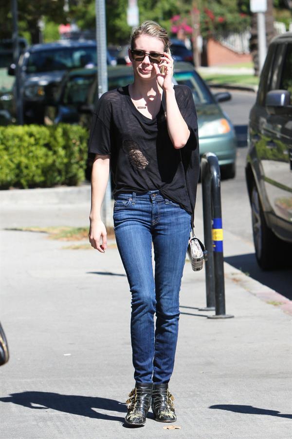 Emma Roberts walking in Hollywood 10/5/13  